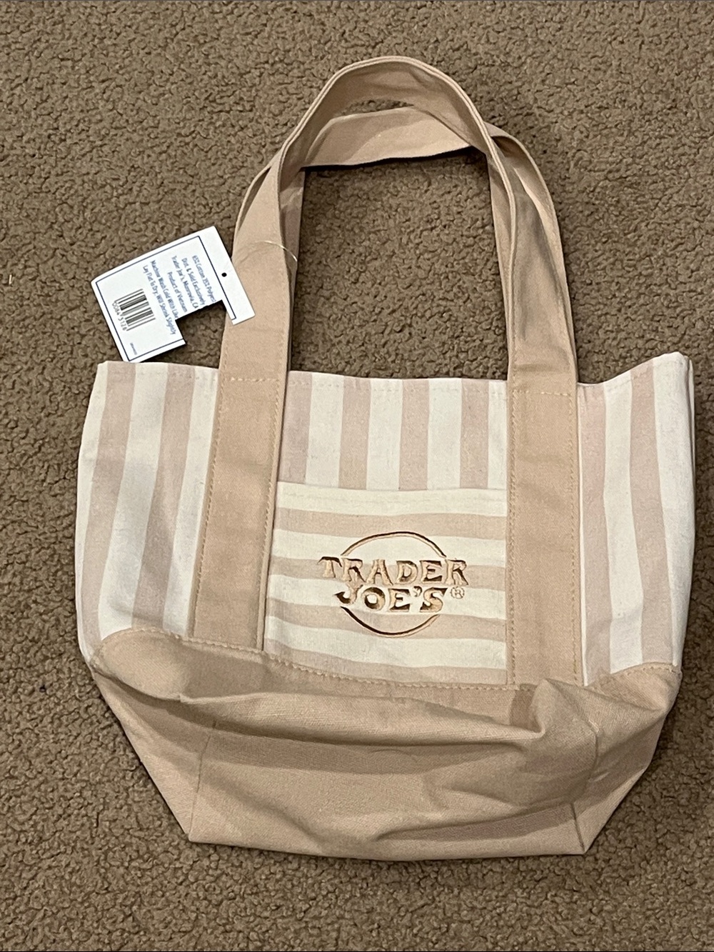 Trader Joeโs mini striped tote
